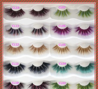 25mm Colorful Mink Lashes